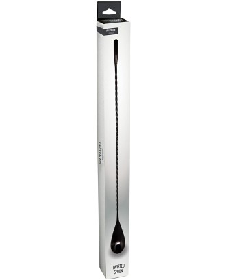 Lingurita rasucita pentru cocktailuri, 30 cm, inox, colectia Moonlight - VIN BOUQUET